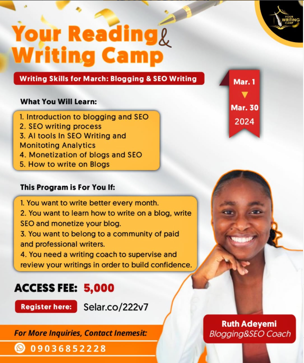 Your reading and writing camp