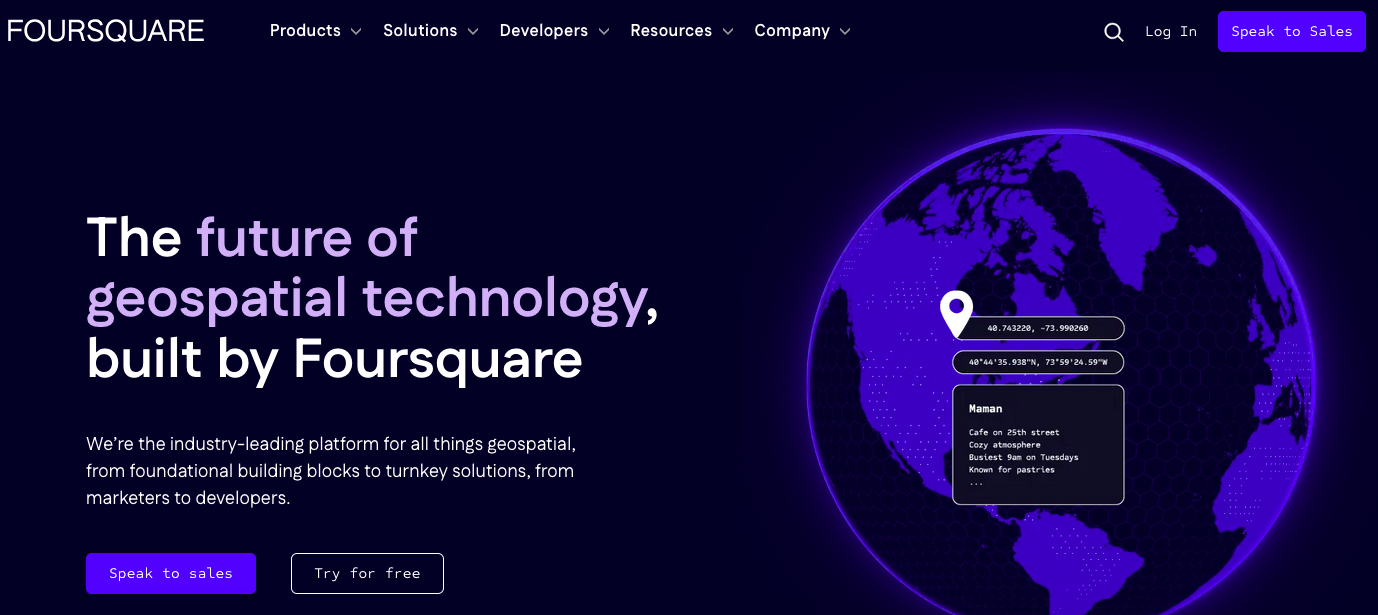 Foursquare-hompage-screenshot