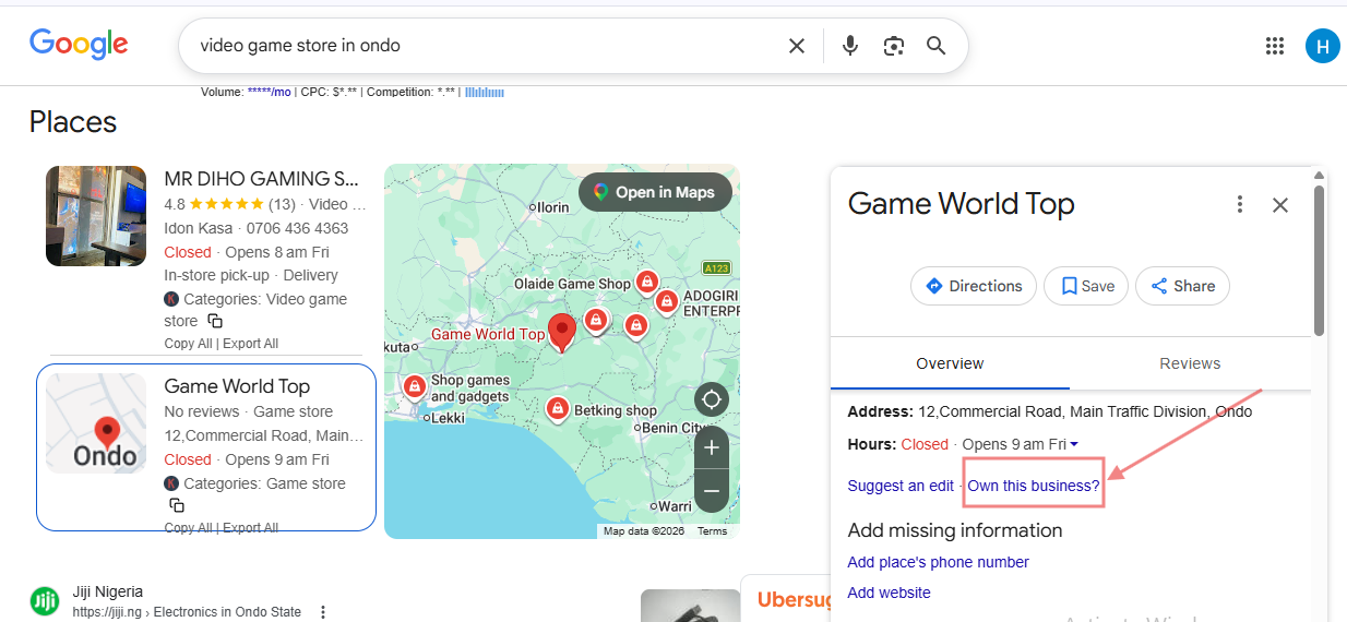 HOW TO SET UP A GOOGLE BUSINESS PROFILE SUCCESSFULLY IN 2026 3 GBP Own this business