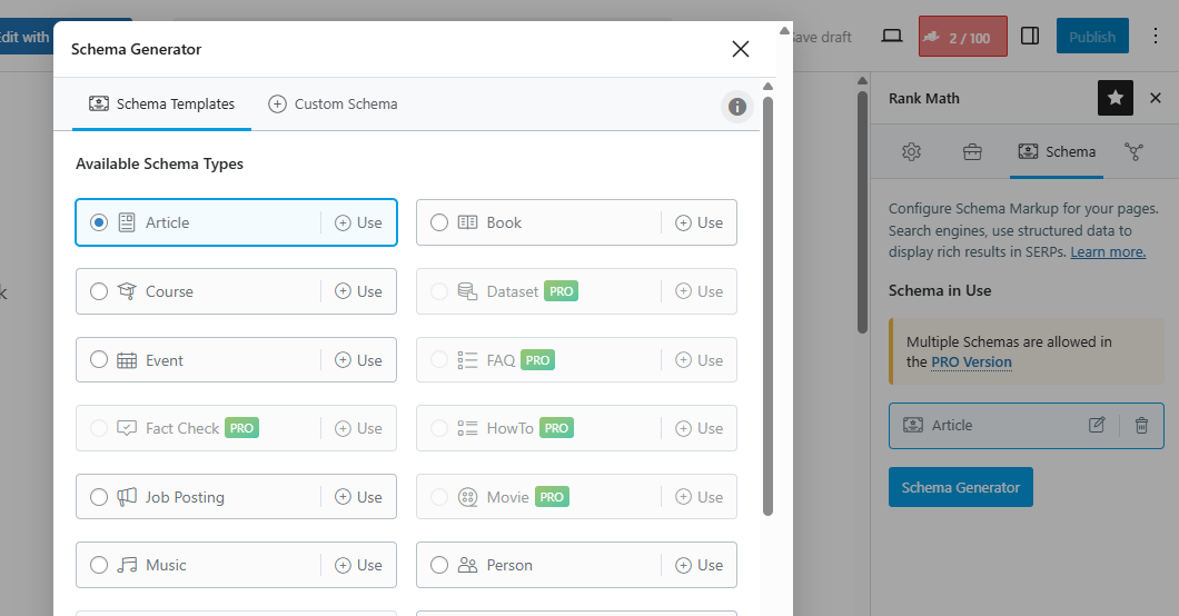 Rank-Math-Schema-Generator